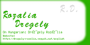 rozalia dregely business card